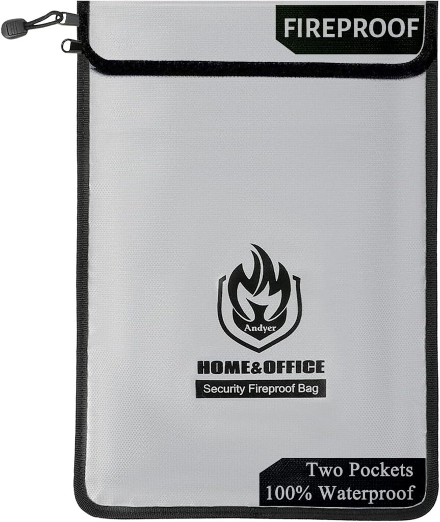 Fireproof and Waterproof Document Bag