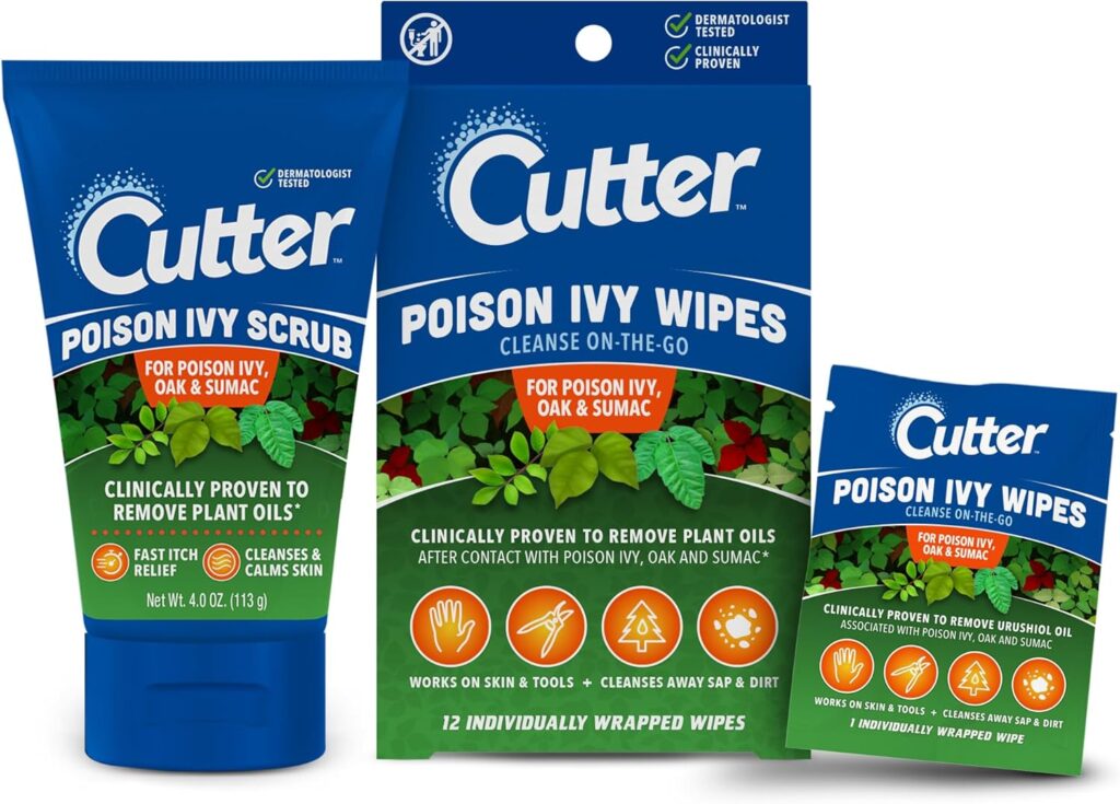 Poison Ivy Scrub and Wipes