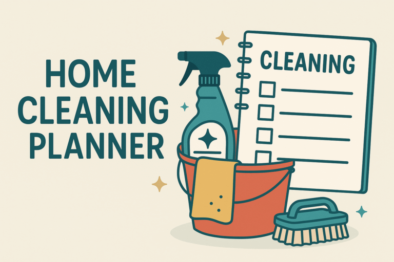 home cleaning planner