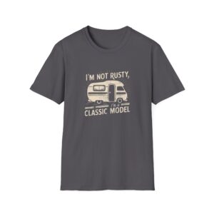 Vintage Camper T-Shirt, Unisex Softstyle Tee, Classic Model Shirt, Retro Camping Apparel, Funny Gift for RV Lovers - Image 5