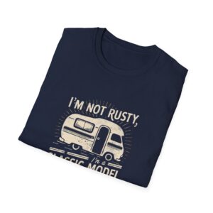 Vintage Camper T-Shirt, Unisex Softstyle Tee, Classic Model Shirt, Retro Camping Apparel, Funny Gift for RV Lovers - Image 8