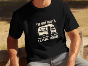 Vintage Camper T-Shirt, Unisex Softstyle Tee, Classic Model Shirt, Retro Camping Apparel, Funny Gift for RV Lovers - Image 9